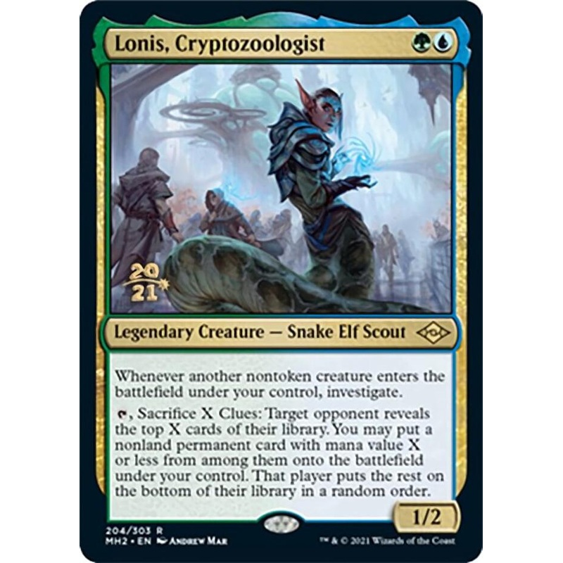 Lonis, Cryptozoologist [Modern Horizons 2 Prerelease Promos]
