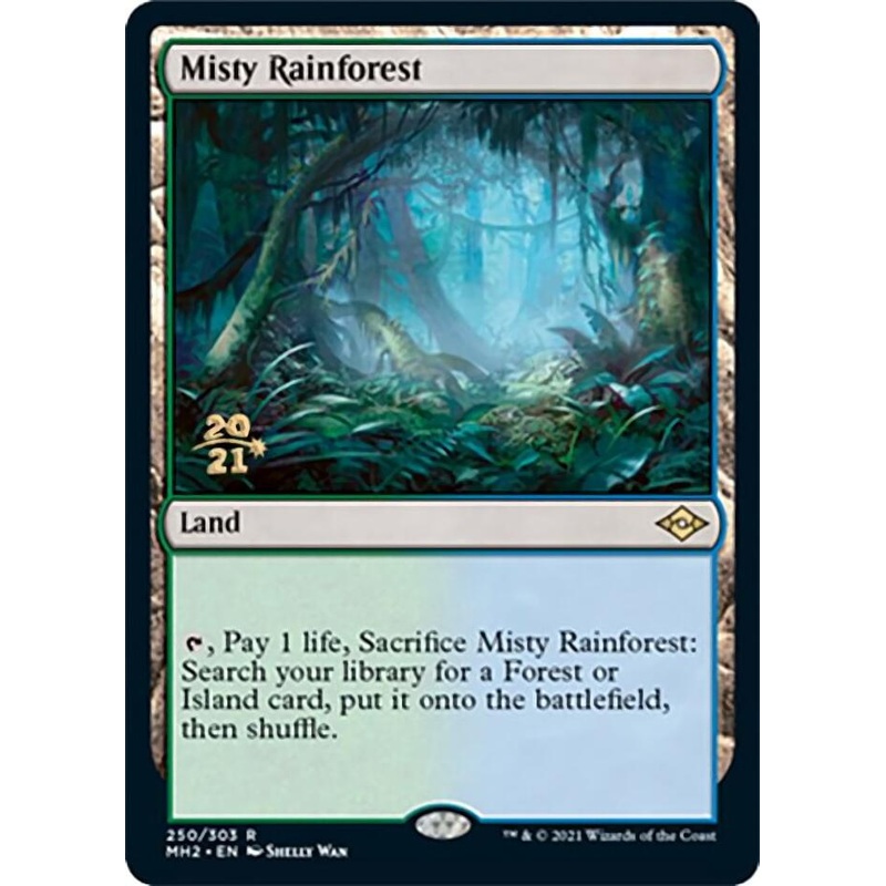 Misty Rainforest [Modern Horizons 2 Prerelease Promos]