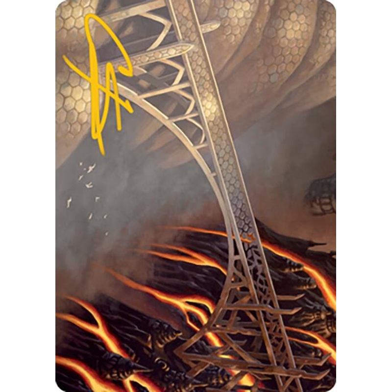 Rustvale Bridge Art Card (Gold-Stamped Signature) [Modern Horizons 2 Art Series]