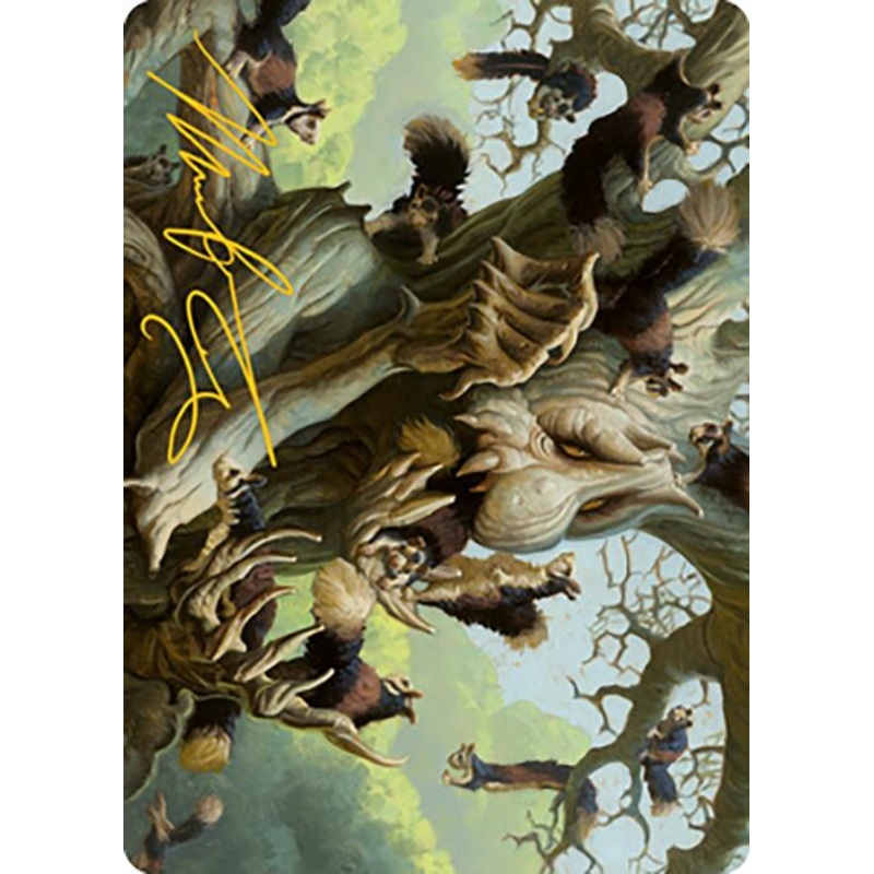 Scurry Oak Art Card (Gold-Stamped Signature) [Modern Horizons 2 Art Series]