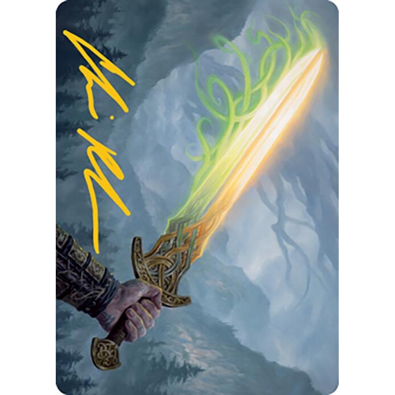 Sword of Hearth and Home Art Card (Gold-Stamped Signature) [Modern Horizons 2 Art Series]