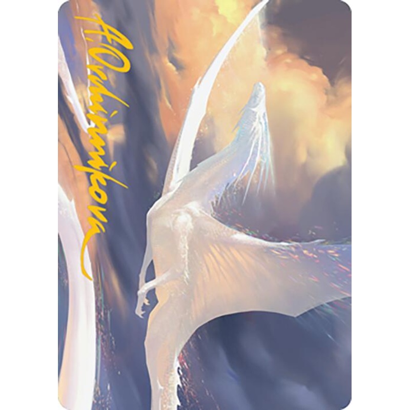 Timeless Dragon Art Card (Gold-Stamped Signature) [Modern Horizons 2 Art Series]