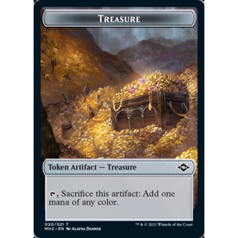 Treasure Token (20) [Modern Horizons 2 Tokens]