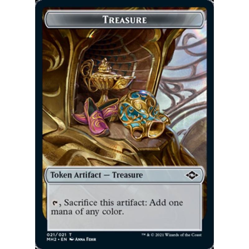 Treasure Token (21) [Modern Horizons 2 Tokens]