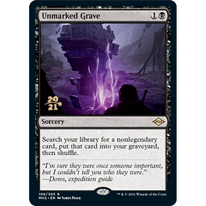 Unmarked Grave [Modern Horizons 2 Prerelease Promos]