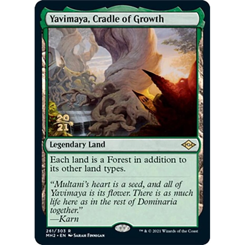 Yavimaya, Cradle of Growth [Modern Horizons 2 Prerelease Promos]