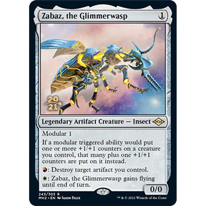 Zabaz, the Glimmerwasp [Modern Horizons 2 Prerelease Promos]