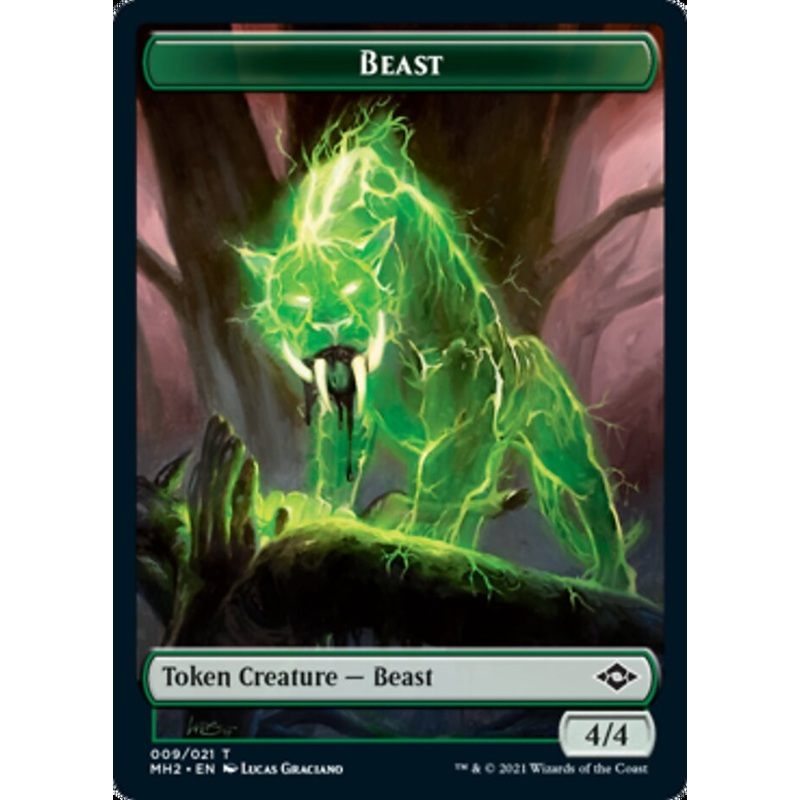 Beast // Squirrel Double-Sided Token [Modern Horizons 2 Tokens]