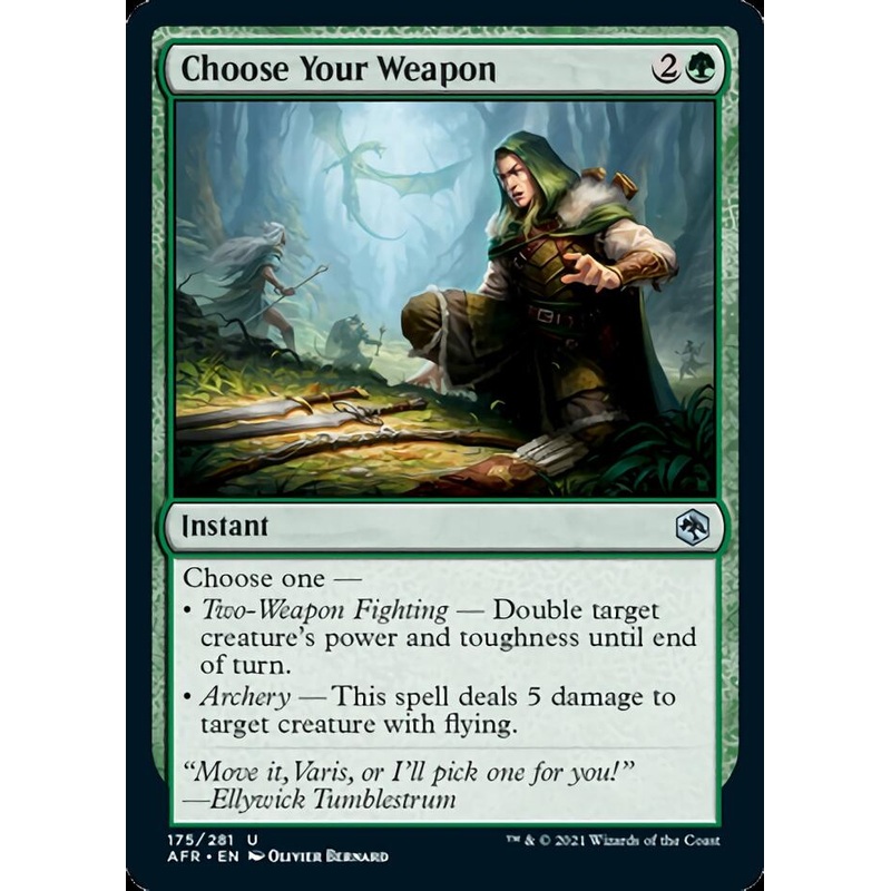 Choose Your Weapon [Dungeons & Dragons: Adventures in the Forgotten Realms]