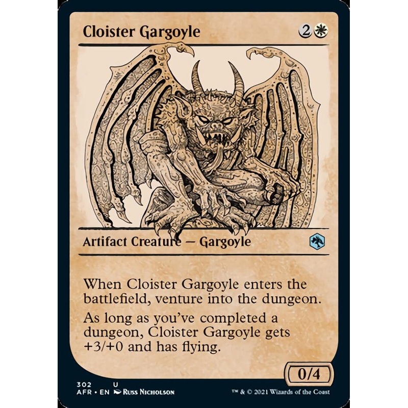 Cloister Gargoyle (Showcase) [Dungeons & Dragons: Adventures in the Forgotten Realms]