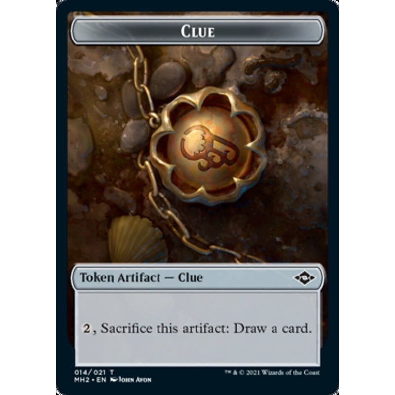 Clue (14) // Zombie Army Double-Sided Token [Modern Horizons 2 Tokens]