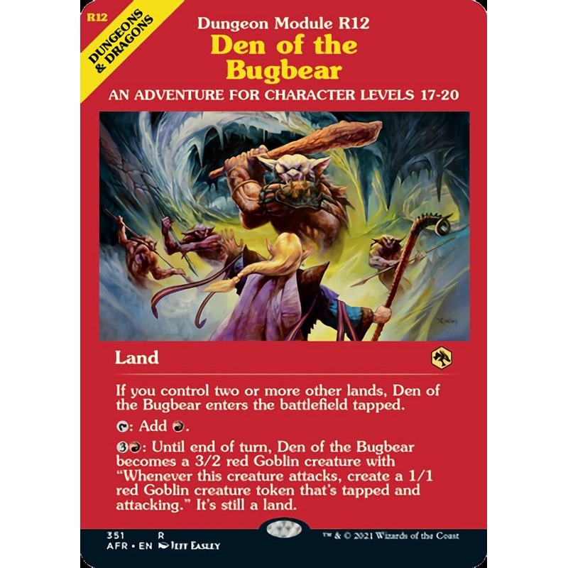 Den of the Bugbear (Dungeon Module) [Dungeons & Dragons: Adventures in the Forgotten Realms]