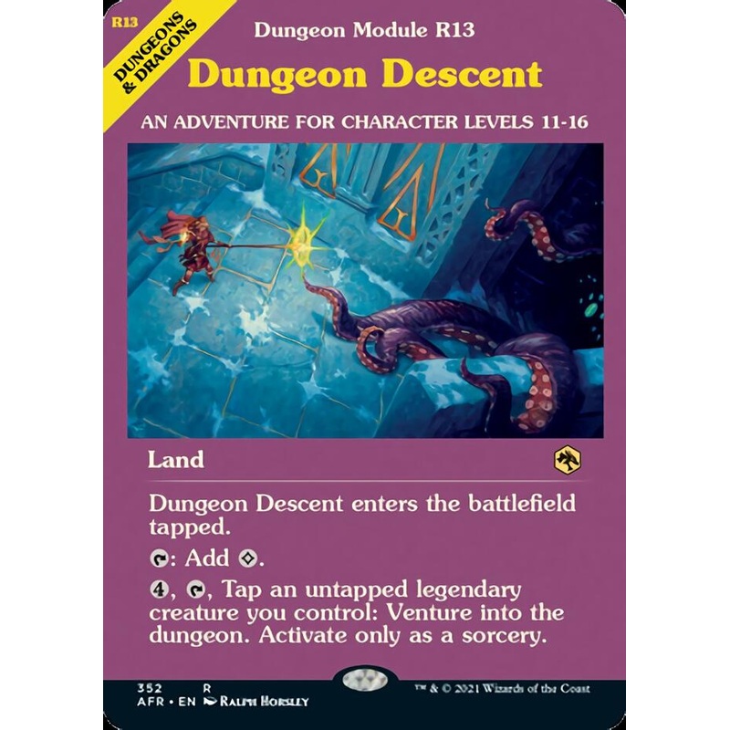 Dungeon Descent (Dungeon Module) [Dungeons & Dragons: Adventures in the Forgotten Realms]