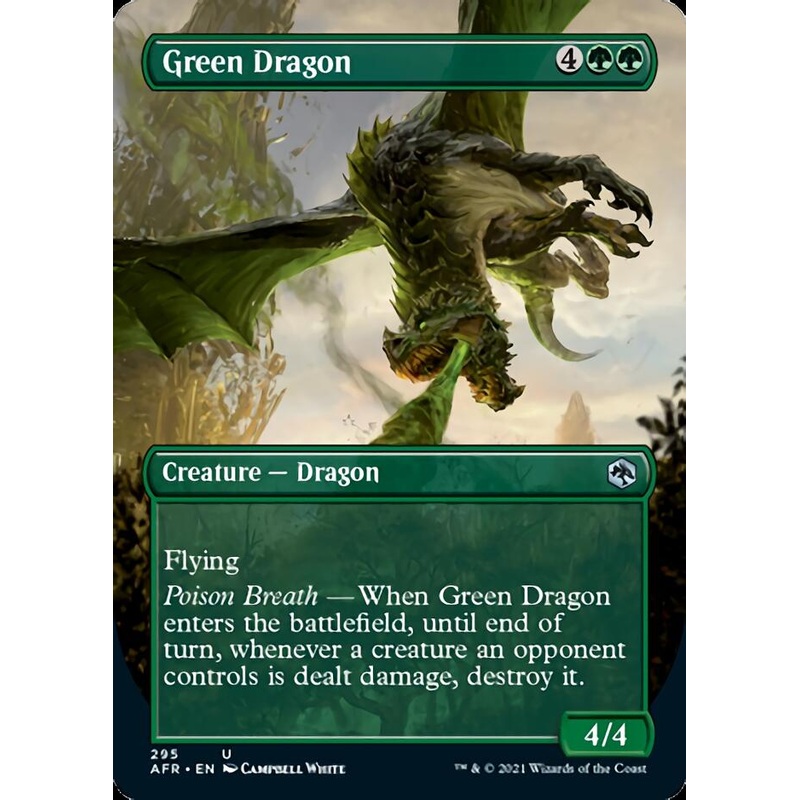 Green Dragon (Borderless Alternate Art) [Dungeons & Dragons: Adventures in the Forgotten Realms]