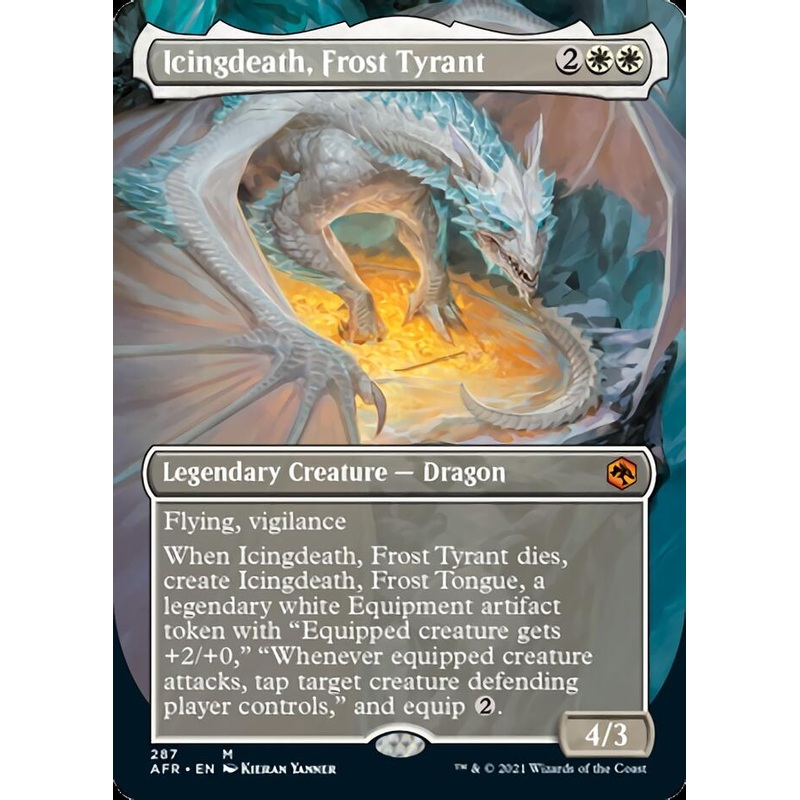 Icingdeath, Frost Tyrant (Borderless Alternate Art) [Dungeons & Dragons: Adventures in the Forgotten Realms]