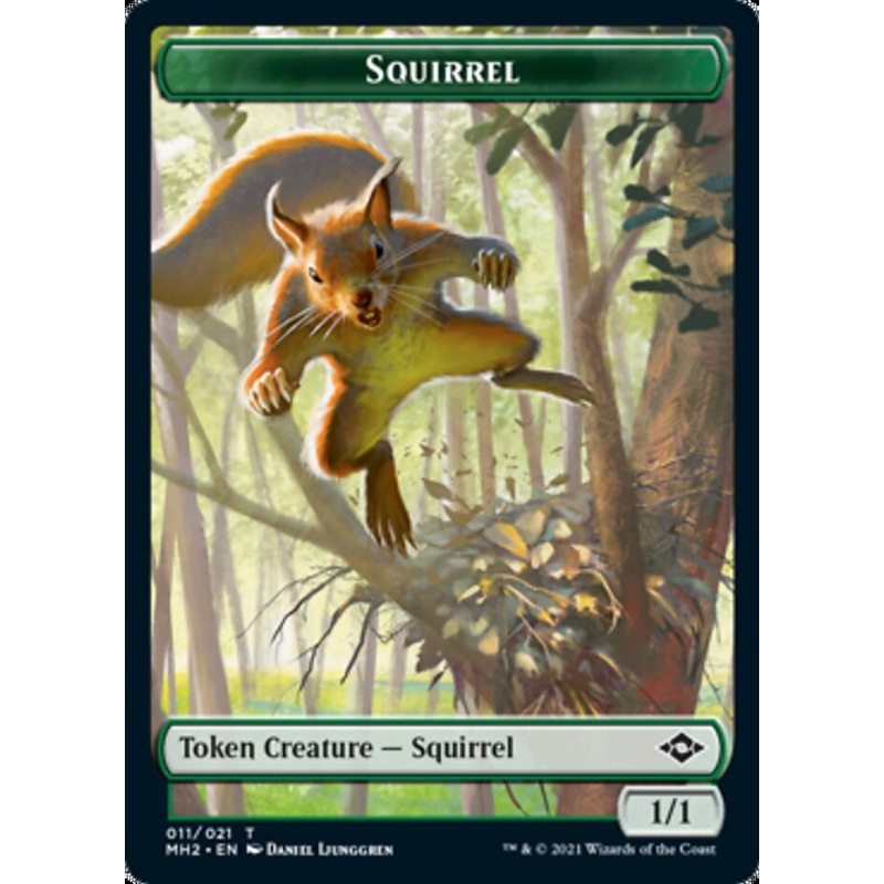 Squirrel // Zombie Army Double-Sided Token [Modern Horizons 2 Tokens]