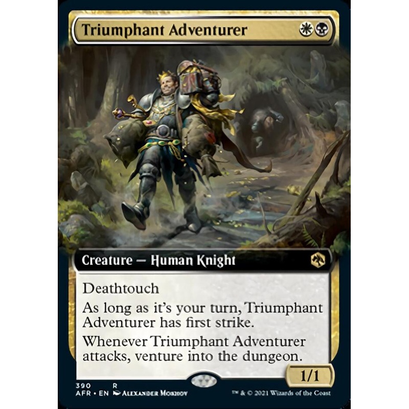 Triumphant Adventurer (Extended Art) [Dungeons & Dragons: Adventures in the Forgotten Realms]