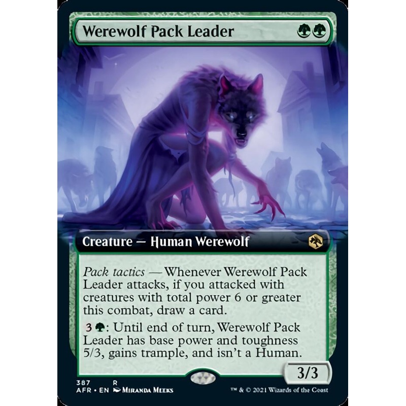 Werewolf Pack Leader (Extended Art) [Dungeons & Dragons: Adventures in the Forgotten Realms]
