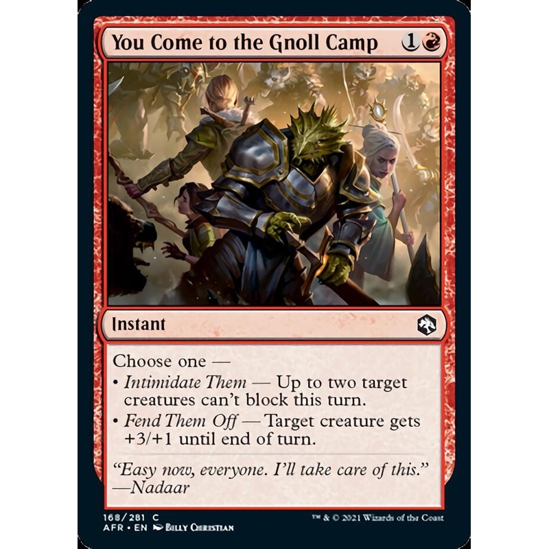 You Come to the Gnoll Camp [Dungeons & Dragons: Adventures in the Forgotten Realms]