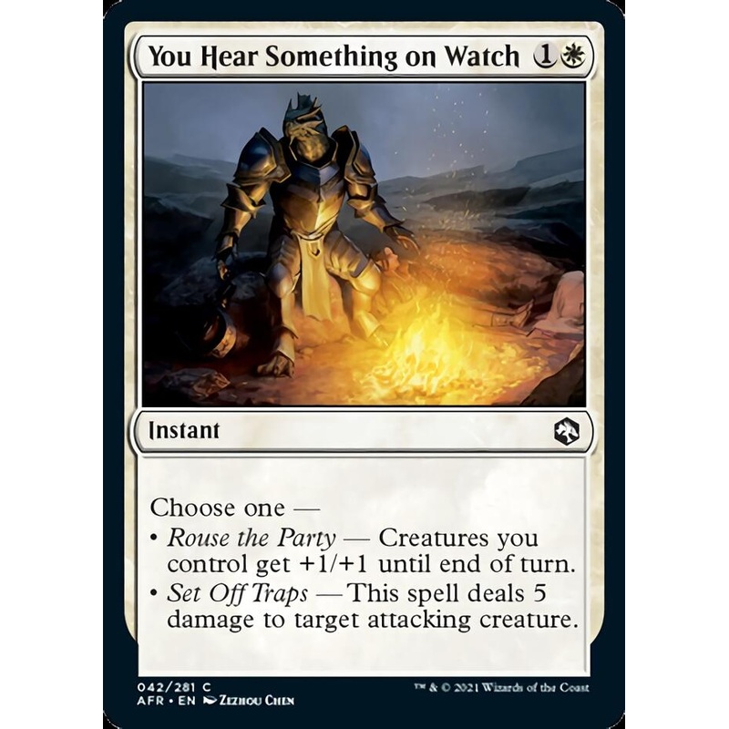 You Hear Something on Watch [Dungeons & Dragons: Adventures in the Forgotten Realms]