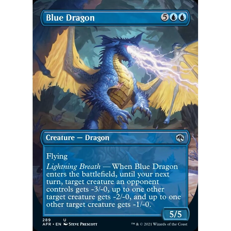 Blue Dragon (Borderless Alternate Art) [Dungeons & Dragons: Adventures in the Forgotten Realms]