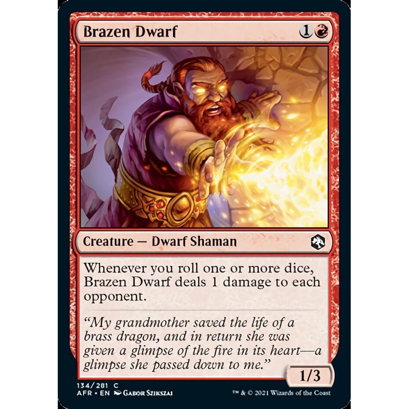 Brazen Dwarf [Dungeons & Dragons: Adventures in the Forgotten Realms]