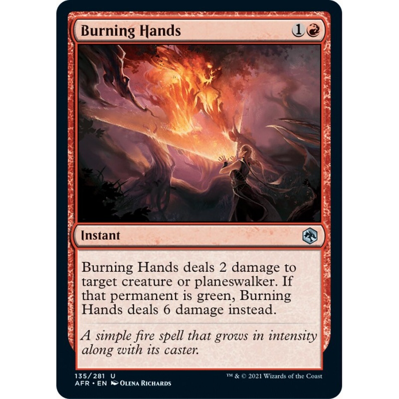 Burning Hands [Dungeons & Dragons: Adventures in the Forgotten Realms]