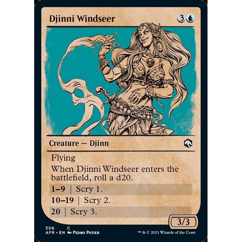 Djinni Windseer (Showcase) [Dungeons & Dragons: Adventures in the Forgotten Realms]