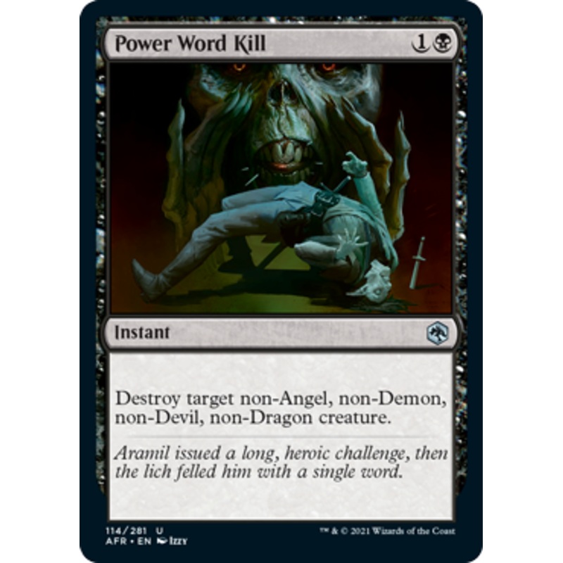 Power Word Kill [Dungeons & Dragons: Adventures in the Forgotten Realms]