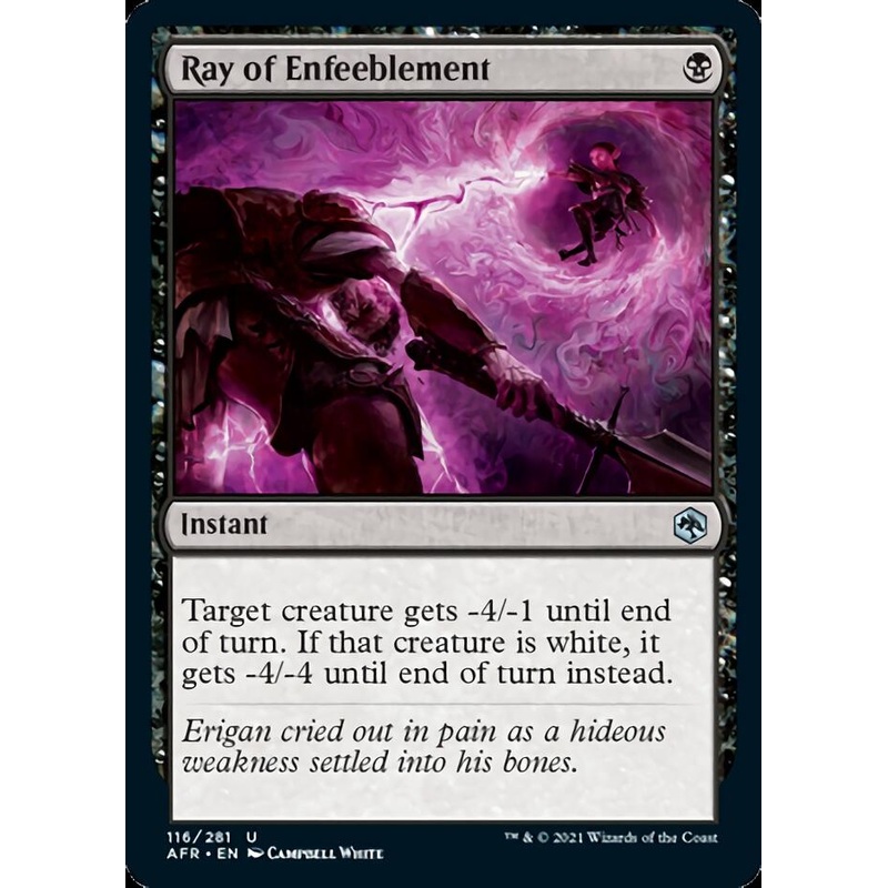 Ray of Enfeeblement [Dungeons & Dragons: Adventures in the Forgotten Realms]