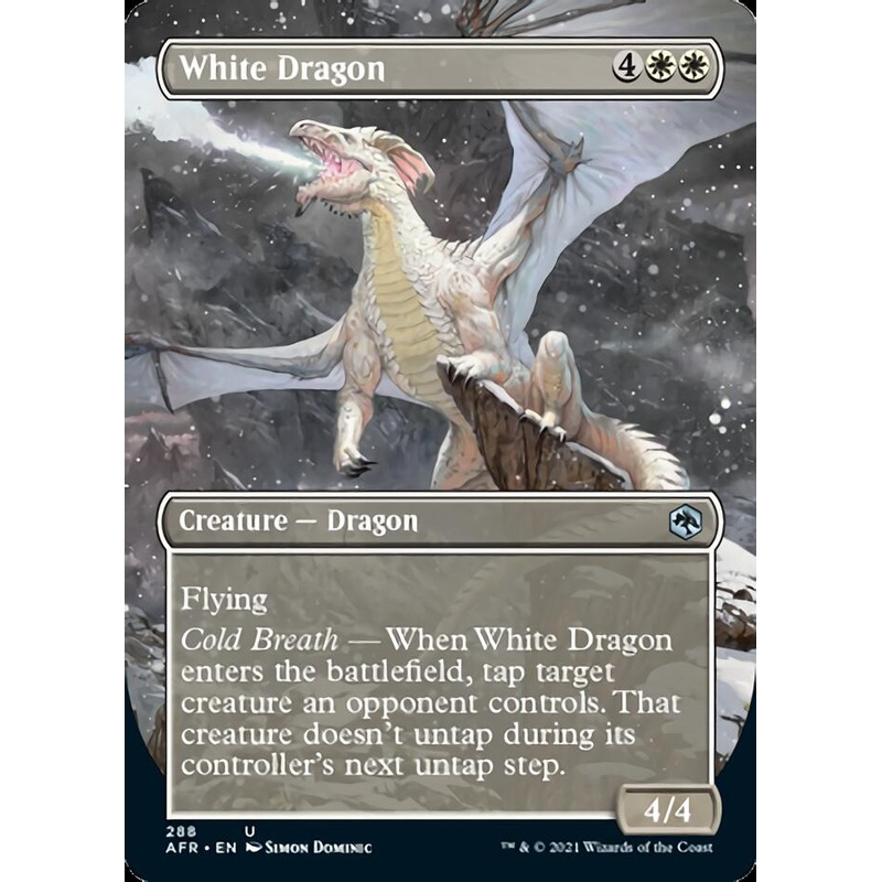 White Dragon (Borderless Alternate Art) [Dungeons & Dragons: Adventures in the Forgotten Realms]
