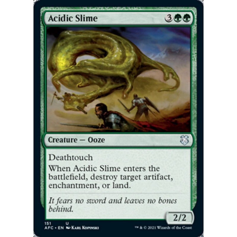 Acidic Slime [Dungeons & Dragons: Adventures in the Forgotten Realms Commander]