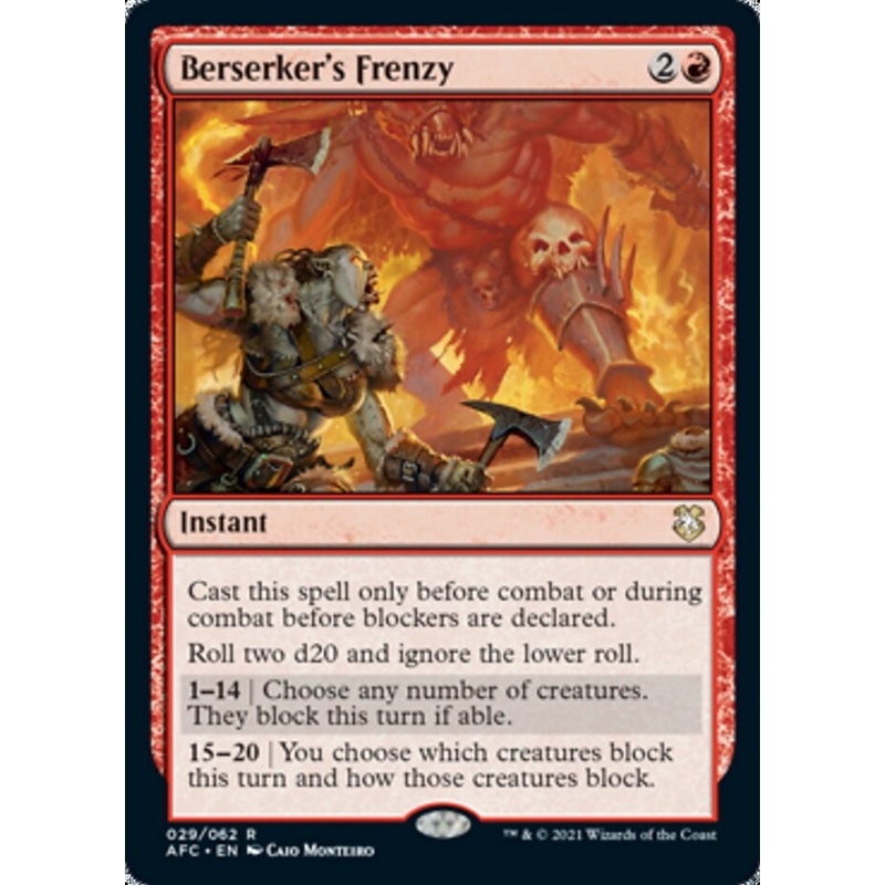 Berserker's Frenzy [Dungeons & Dragons: Adventures in the Forgotten Realms Commander]