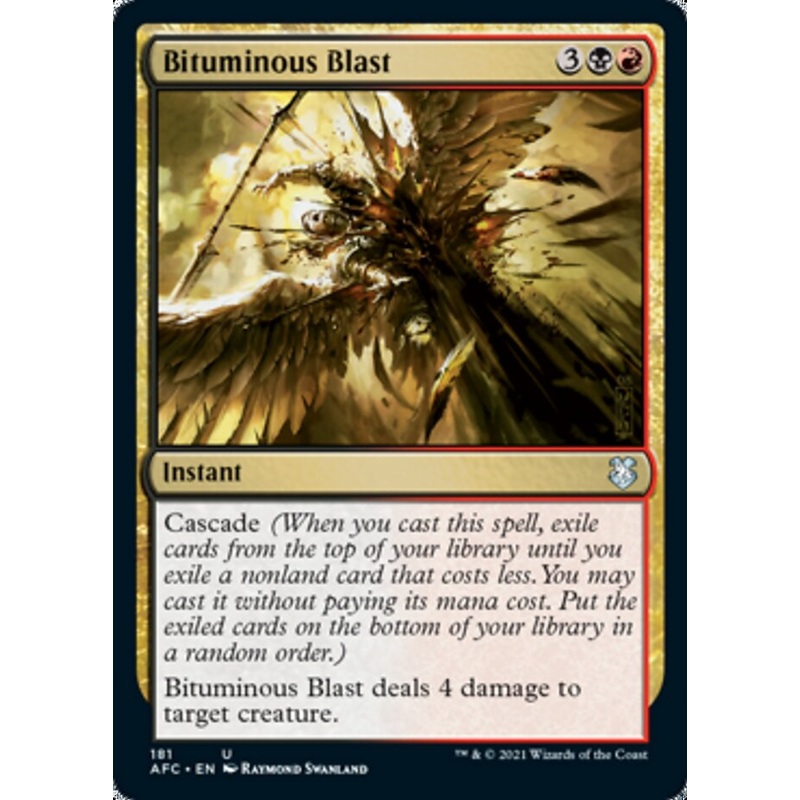 Bituminous Blast [Dungeons & Dragons: Adventures in the Forgotten Realms Commander]