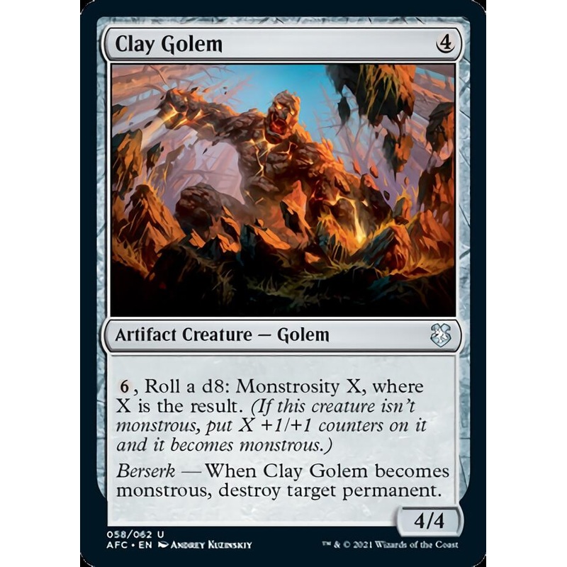 Clay Golem [Dungeons & Dragons: Adventures in the Forgotten Realms Commander]