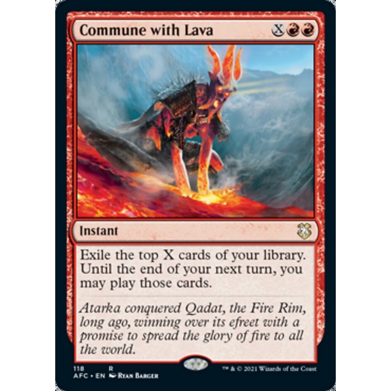 Commune with Lava [Dungeons & Dragons: Adventures in the Forgotten Realms Commander]