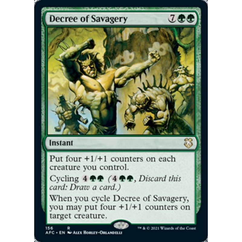 Decree of Savagery [Dungeons & Dragons: Adventures in the Forgotten Realms Commander]