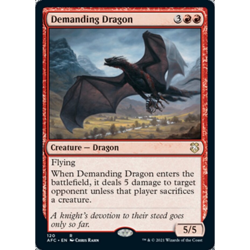 Demanding Dragon [Dungeons & Dragons: Adventures in the Forgotten Realms Commander]