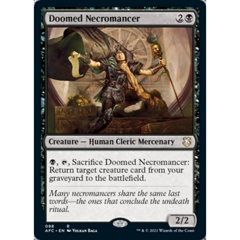 Doomed Necromancer [Dungeons & Dragons: Adventures in the Forgotten Realms Commander]