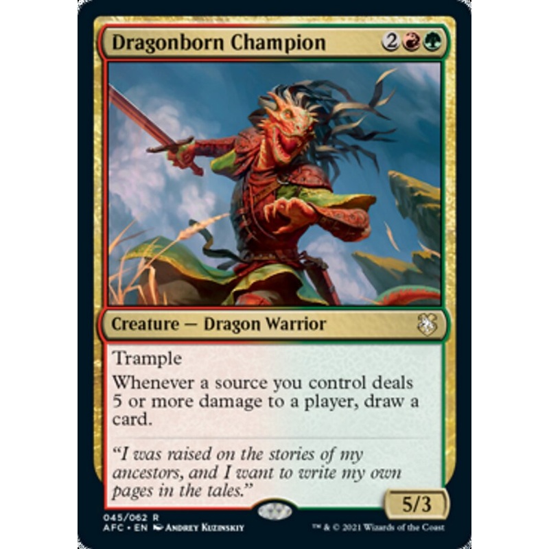 Dragonborn Champion [Dungeons & Dragons: Adventures in the Forgotten Realms Commander]