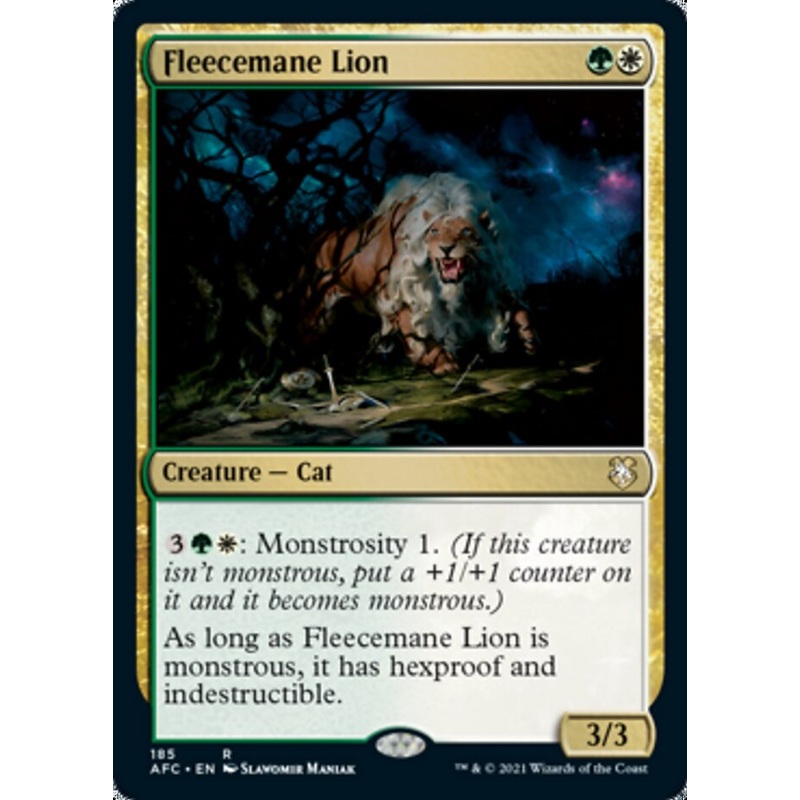 Fleecemane Lion [Dungeons & Dragons: Adventures in the Forgotten Realms Commander]