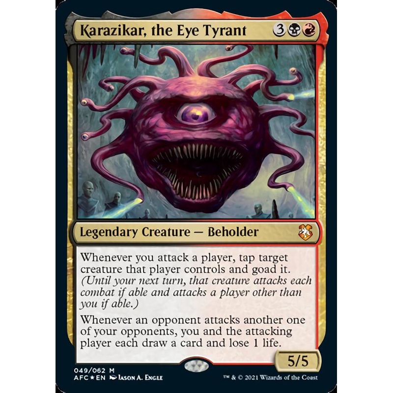 Karazikar, the Eye Tyrant [Dungeons & Dragons: Adventures in the Forgotten Realms Commander]