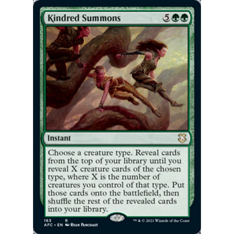 Kindred Summons [Dungeons & Dragons: Adventures in the Forgotten Realms Commander]