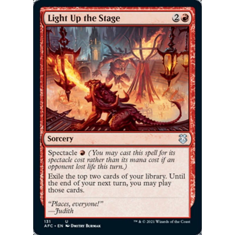 Light Up the Stage [Dungeons & Dragons: Adventures in the Forgotten Realms Commander]