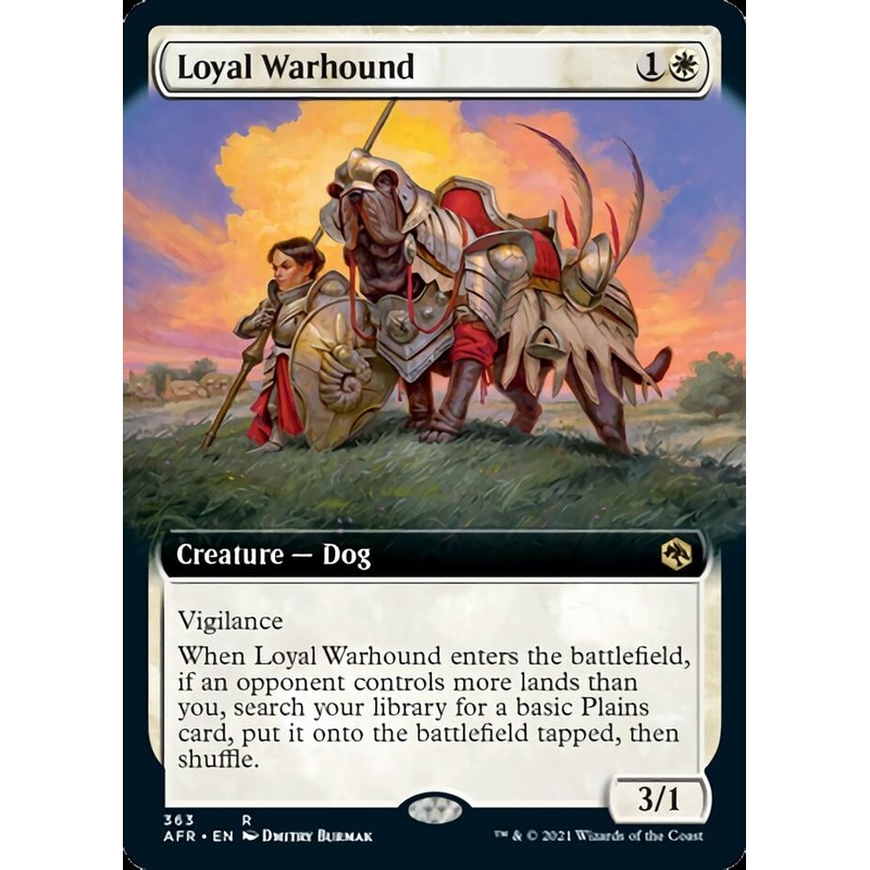 Loyal Warhound (Extended Art) [Dungeons & Dragons: Adventures in the Forgotten Realms]