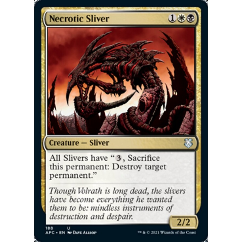 Necrotic Sliver [Dungeons & Dragons: Adventures in the Forgotten Realms Commander]