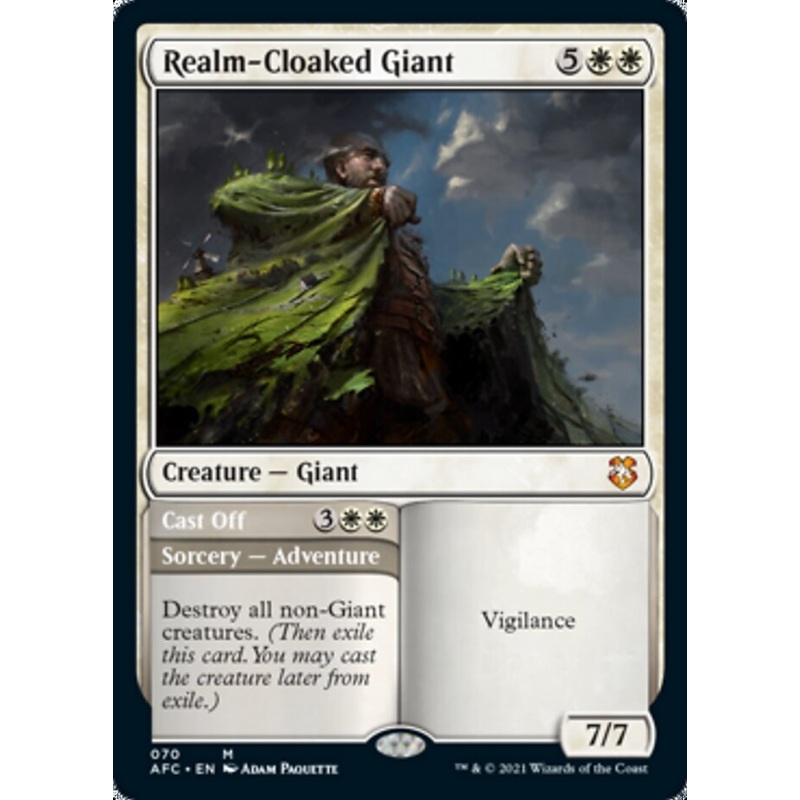 Realm-Cloaked Giant // Cast Off [Dungeons & Dragons: Adventures in the Forgotten Realms Commander]