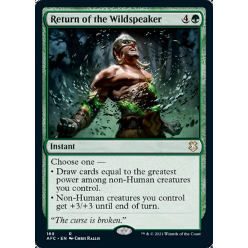 Return of the Wildspeaker [Dungeons & Dragons: Adventures in the Forgotten Realms Commander]