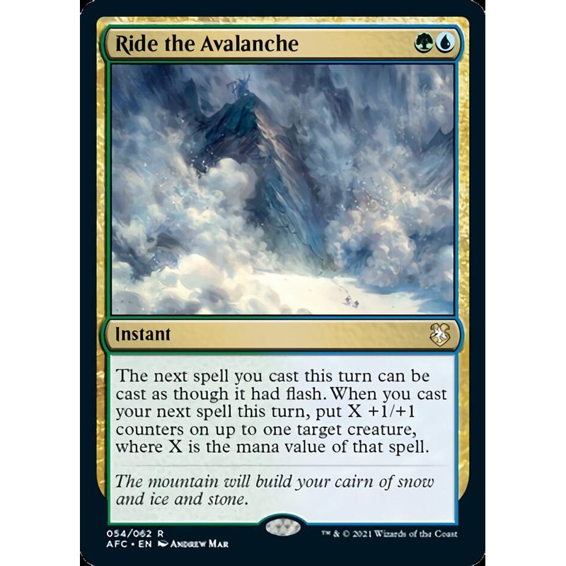 Ride the Avalanche [Dungeons & Dragons: Adventures in the Forgotten Realms Commander]