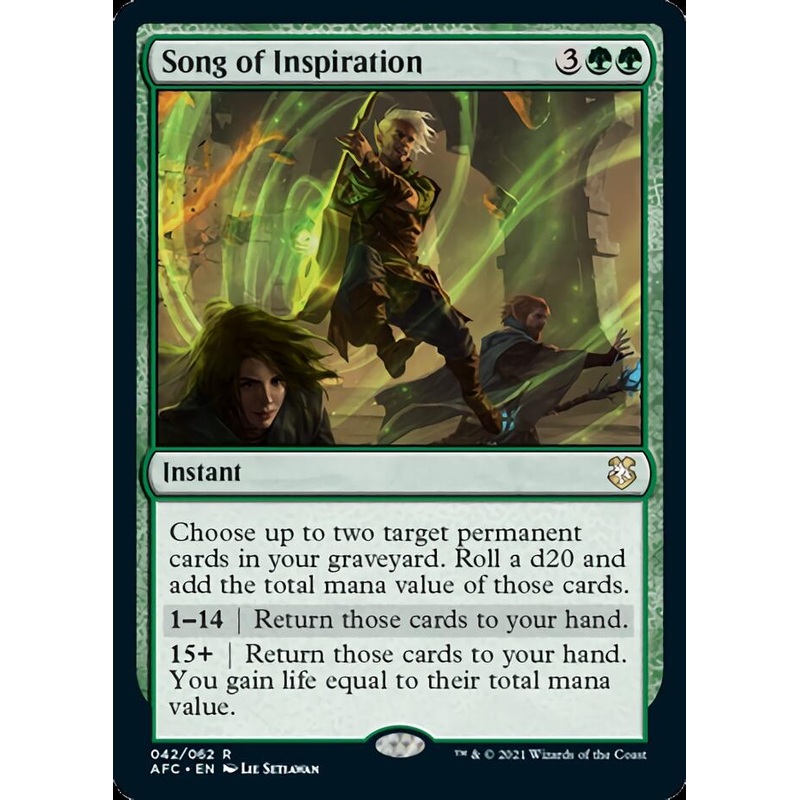 Song of Inspiration [Dungeons & Dragons: Adventures in the Forgotten Realms Commander]